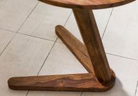 FineBuy Beistelltisch Massivholz Anstelltisch Rund Wohnzimmertisch Landhausstil – Ansicht 6