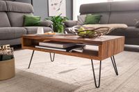FineBuy Couchtisch Massivholz 100x40x50 cm Wohnzimmertisch Sofatisch Tisch – Ansicht 4