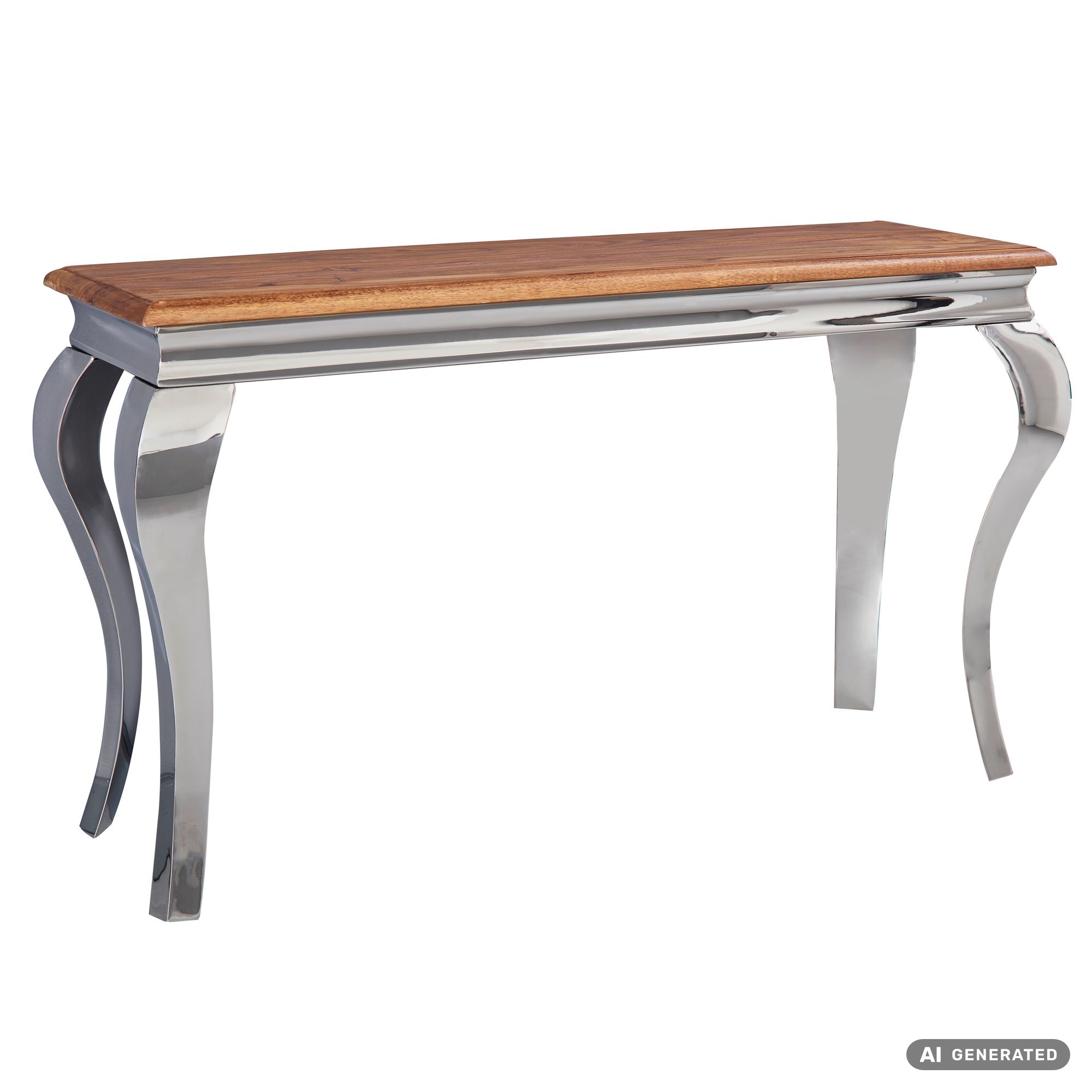 FineBuy Konsolentisch Massivholz 130 cm Flurtisch Anrichte Modern Schreibtisch – Ansicht 6