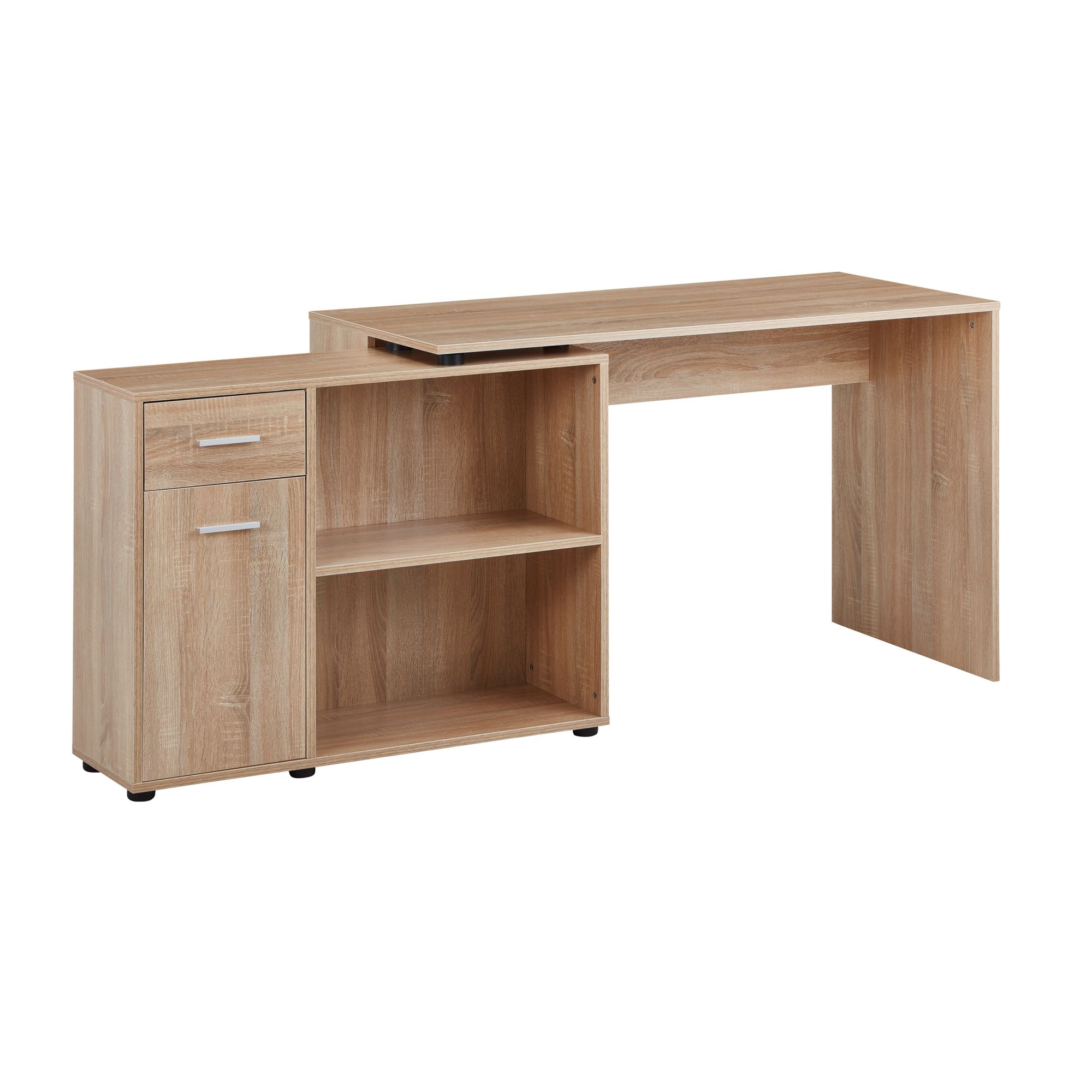 FineBuy Schreibtisch Computer Eckschreibtisch Bürotisch Regal Winkel PC Tisch – Ansicht 5