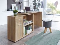 FineBuy Schreibtisch Computer Eckschreibtisch Bürotisch Regal Winkel PC Tisch – Ansicht 4