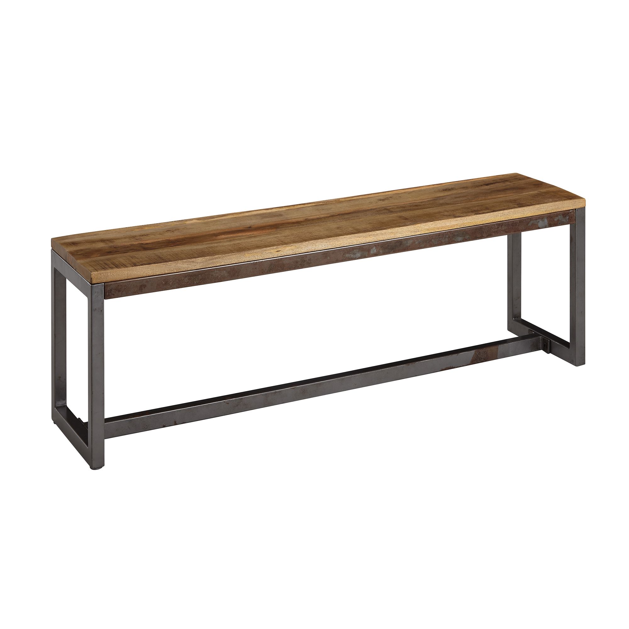 FineBuy Esszimmerbank Mango Massivholz 120x46x45 cm Holzbank Essbank ohne Lehne – Ansicht 7