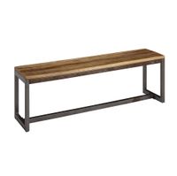 FineBuy Esszimmerbank Mango Massivholz 120x46x45 cm Holzbank Essbank ohne Lehne – Ansicht 7