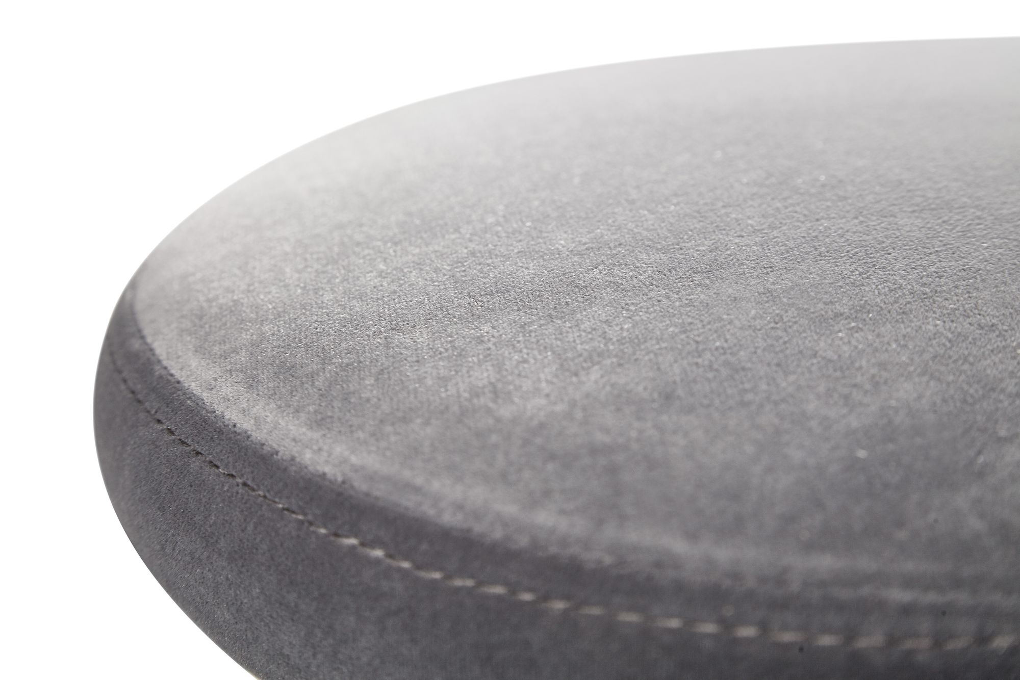 FineBuy Barhocker Samt Hocker Stoff / Metall Design Bistrohocker 100 kg Drehbar – Ansicht 5