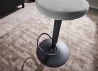 FineBuy Barhocker Samt Hocker Stoff / Metall Design Bistrohocker 100 kg Drehbar – Ansicht 4