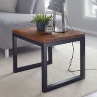 FineBuy Beistelltisch 45x40x45 cm Massivholz Wohnzimmertisch Tisch Wohnzimmer – Ansicht 1