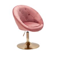 FineBuy Loungesessel Drehstuhl Clubsessel Samt Cocktailsessel Barsessel Sessel – Ansicht 6