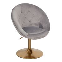 FineBuy Loungesessel Drehstuhl Clubsessel Samt Cocktailsessel Barsessel Sessel – Ansicht 6
