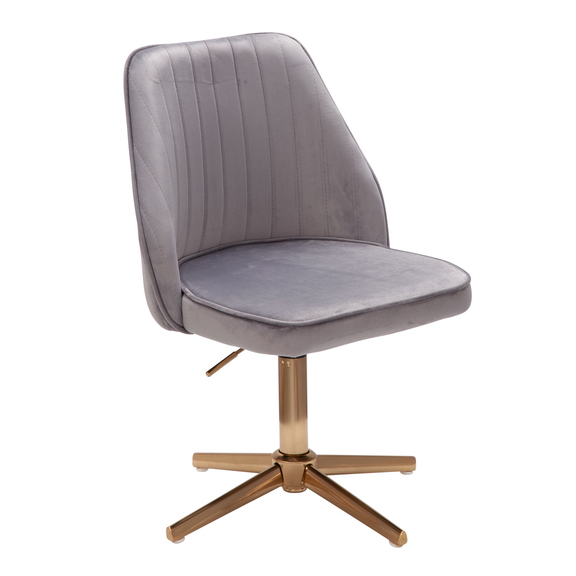 FineBuy Drehstuhl Samt Schreibtischstuhl Drehbar Modern Schalenstuhl Home Office – Ansicht 6