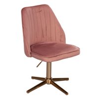 FineBuy Drehstuhl Samt Schreibtischstuhl Drehbar Modern Schalenstuhl Home Office – Ansicht 6
