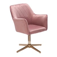 FineBuy Drehstuhl Samt Schreibtischstuhl Schalenstuhl Home Office Drehbar Modern – Ansicht 6