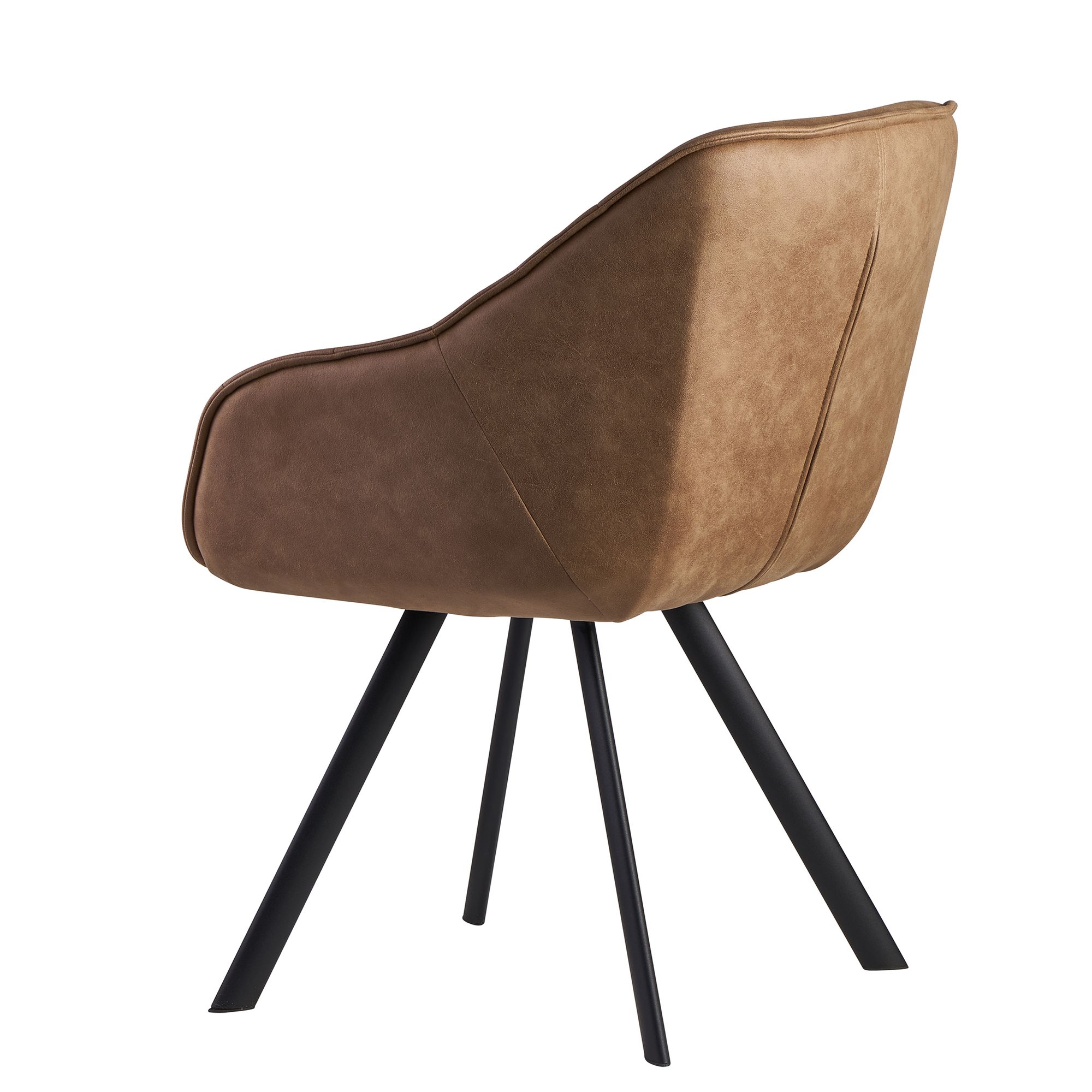 FineBuy Esszimmerstuhl Wildlederoptik Küchenstuhl Stoff Schalenstuhl Stuhl 110kg – Ansicht 6