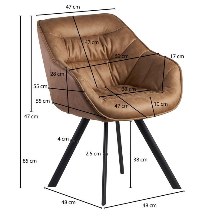 FineBuy Esszimmerstuhl Wildlederoptik Küchenstuhl Stoff Schalenstuhl Stuhl 110kg