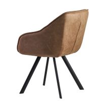 FineBuy Esszimmerstuhl Wildlederoptik Küchenstuhl Stoff Schalenstuhl Stuhl 110kg – Ansicht 6
