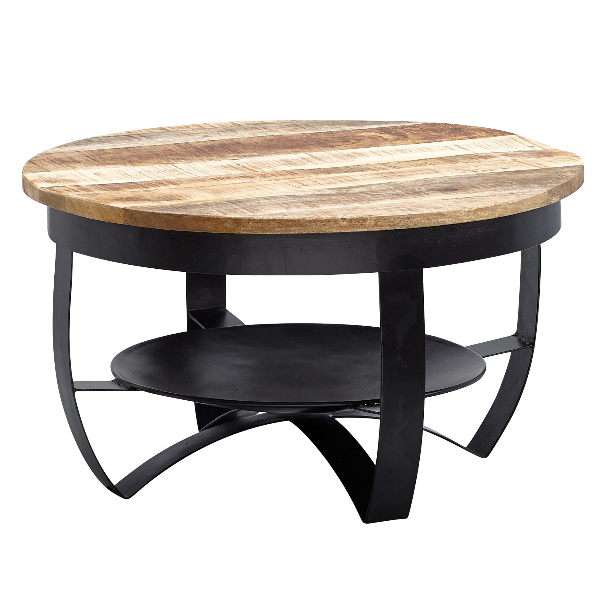 FineBuy Couchtisch 60 cm Wohnzimmertisch Holz Massiv Tisch Wohnzimmer Sofatisch – Ansicht 5