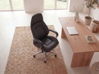 FineBuy Bürostuhl Chefsessel Echtleder Ergonomisch XXL Drehstuhl 120 kg Stuhl – Ansicht 5
