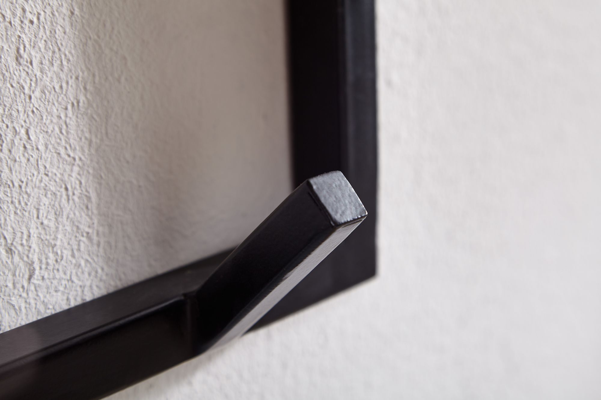FineBuy Wandgarderobe Holz Metall 70 cm Garderobe mit Ablage Flur Hakenleiste – Ansicht 5