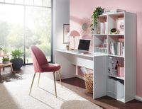 Schreibtisch FineBuy Bürotisch mit Regal 170 cm Weiß Computertisch Tisch Modern – Ansicht 2