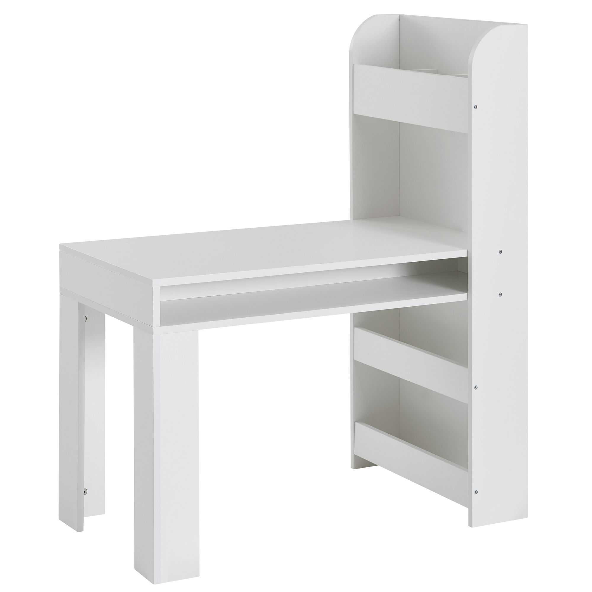 Kinderschreibtisch FineBuy Weiß 90x50x110 cm Schülerschreibtisch Tisch mit Regal – Ansicht 7