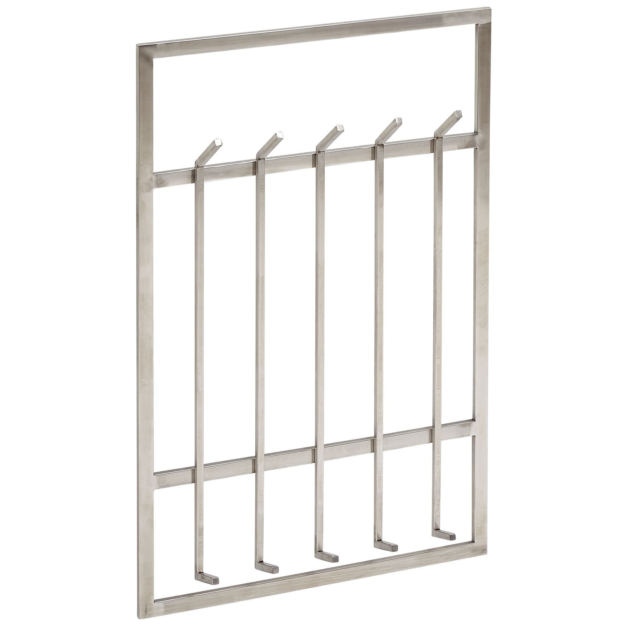 Wandgarderobe Metall hoch mit 10 Haken