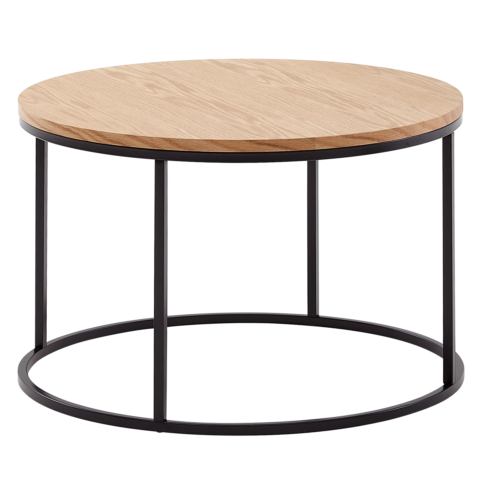 Couchtisch rund 70cm Skandinavisches Eiche Design Wohnzimmertisch Beistelltisch – Ansicht 6
