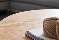 Couchtisch rund 70cm Skandinavisches Eiche Design Wohnzimmertisch Beistelltisch – Ansicht 4