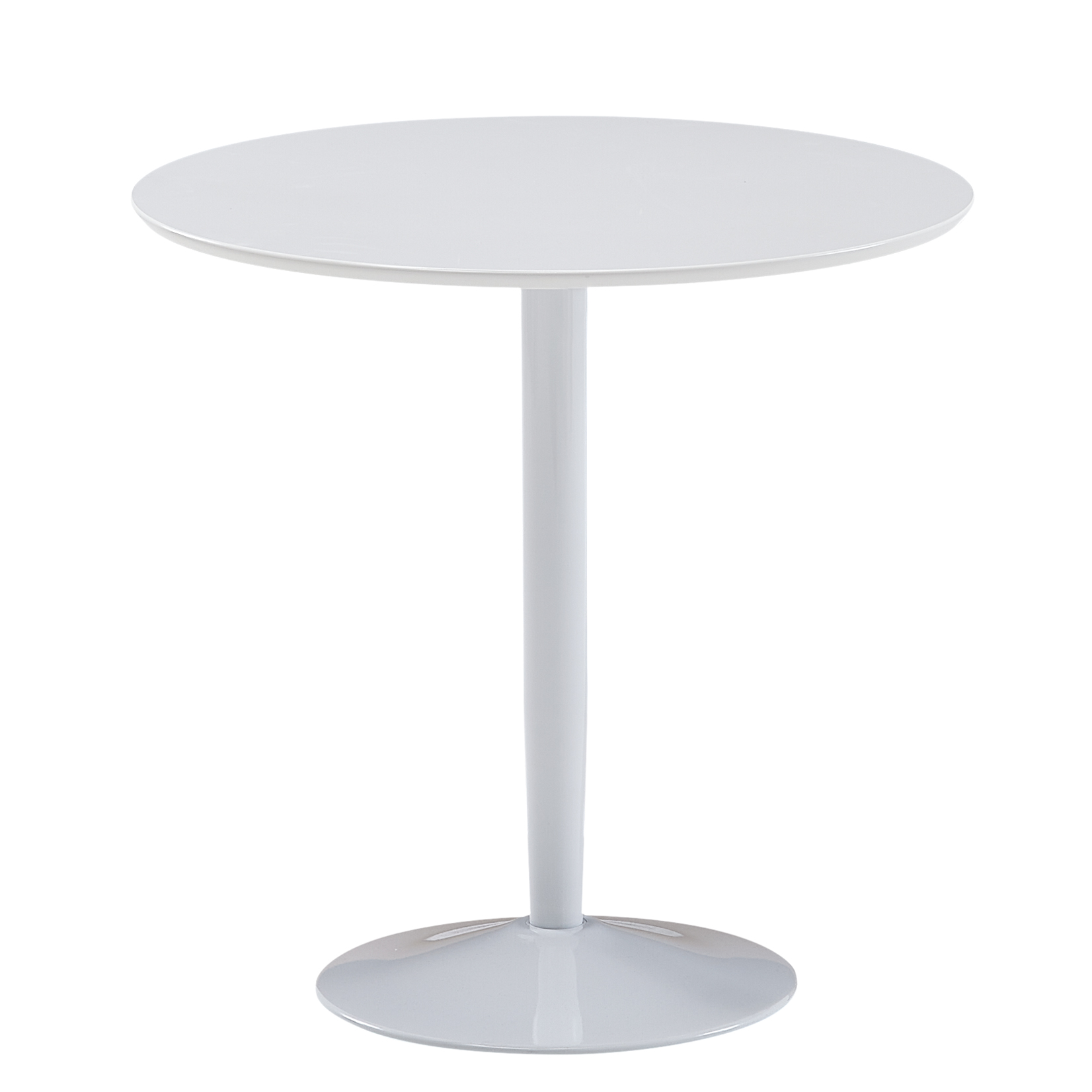 Esstisch FineBuy Esszimmertisch Rund 75x75x74cm Weiß Hochglanz Küchentisch Tisch – Ansicht 6