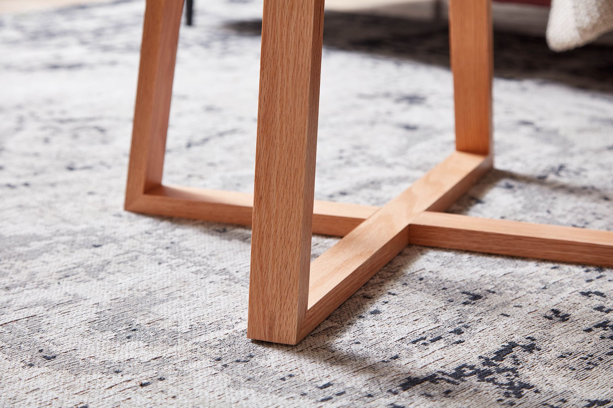 Couchtisch FineBuy Wohnzimmertisch Holz Glas Sofatisch Tisch Wohnzimmer Rund – Ansicht 5