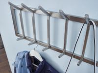 Wandgarderobe FineBuy Garderobe Metall 65 cm Silber Flur Hakenleiste Paneel – Ansicht 5
