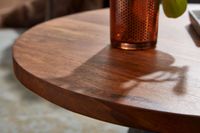 Couchtisch FineBuy Sofatisch Massivholz 60x60x35 cm Wohnzimmertisch Tisch Rund – Ansicht 5