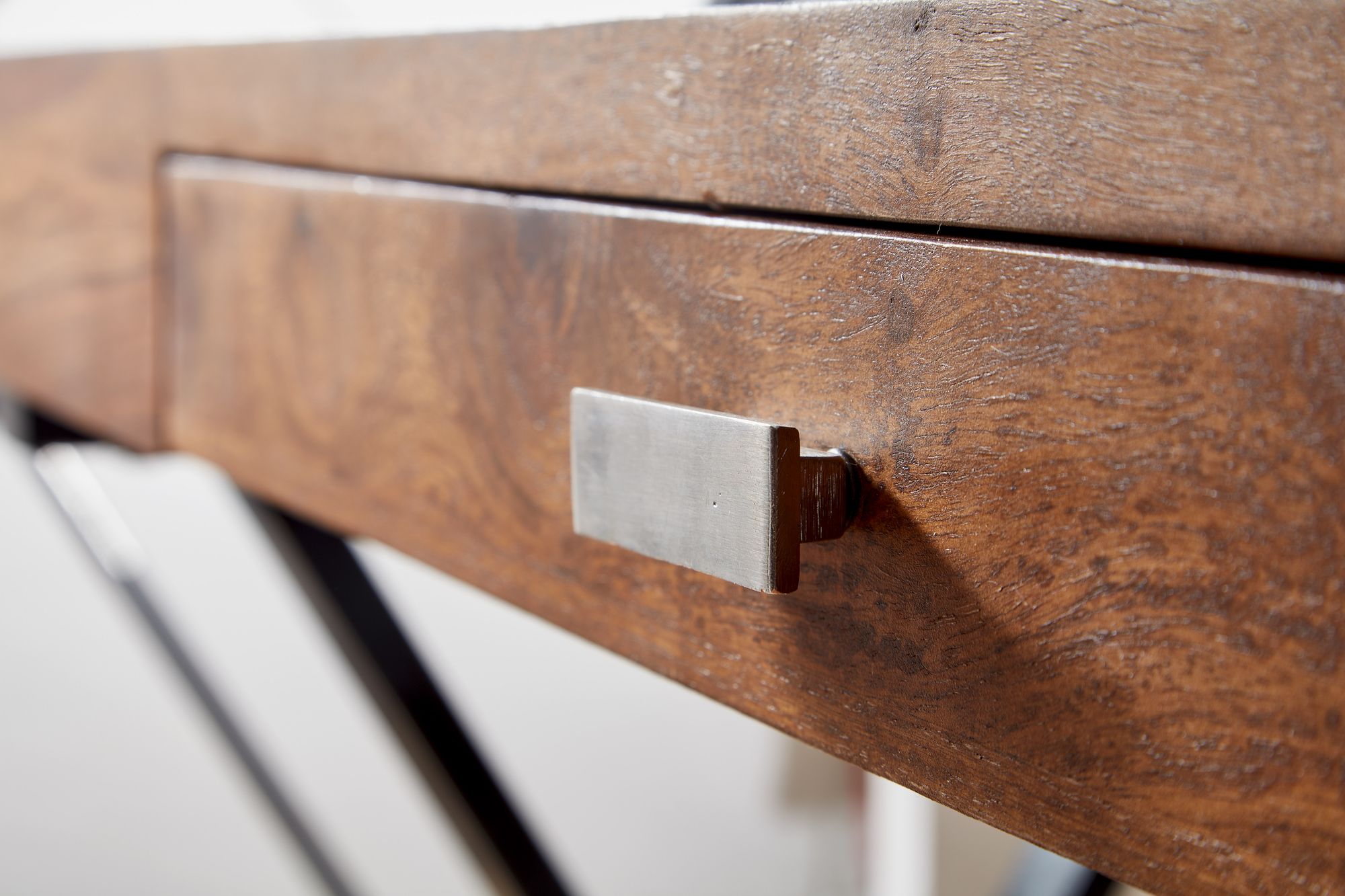 FineBuy Schreibtisch 120x55x78 cm Sheesham Massivholz / Metall, Design Bürotisch mit Schublade, HomeOffice Laptoptisch Computertisch mit Stauraum | Farbe: Schwarz FineBuy Schreibtisch 120x55x78 cm Sheesham Massivholz / Metall, Design Bürotisch mit Schublade, HomeOffice Laptoptisch Computertisch mit Stauraum | Farbe: Schwarz