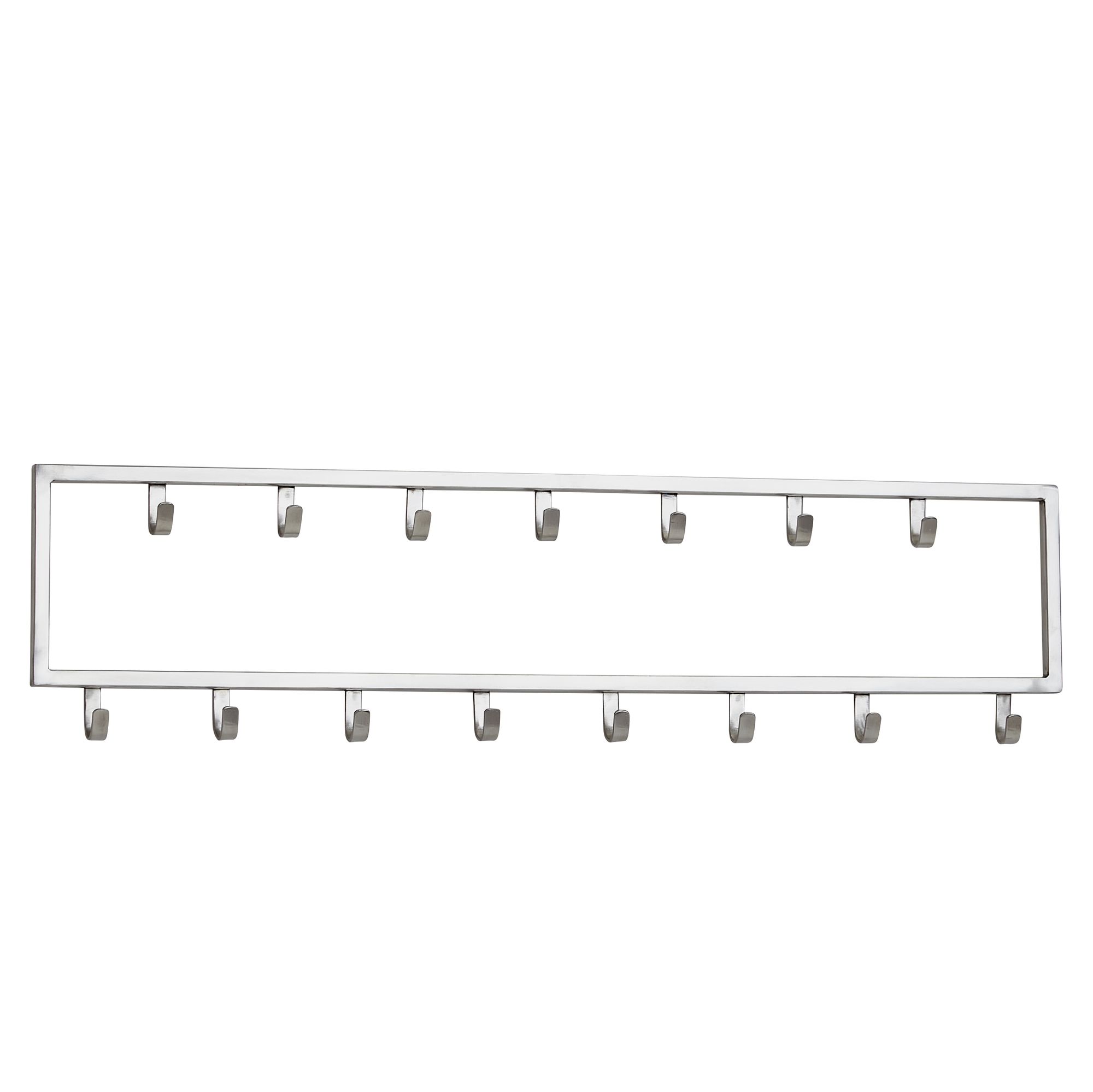 Wandgarderobe FineBuy Garderobe Metall Stahl Silber Flur Hakenleiste Paneel – Ansicht 6