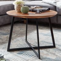FineBuy Couchtisch Sheesham Massivholz rund Ø 60 cm | Wohnzimmertisch Holz – Ansicht 1