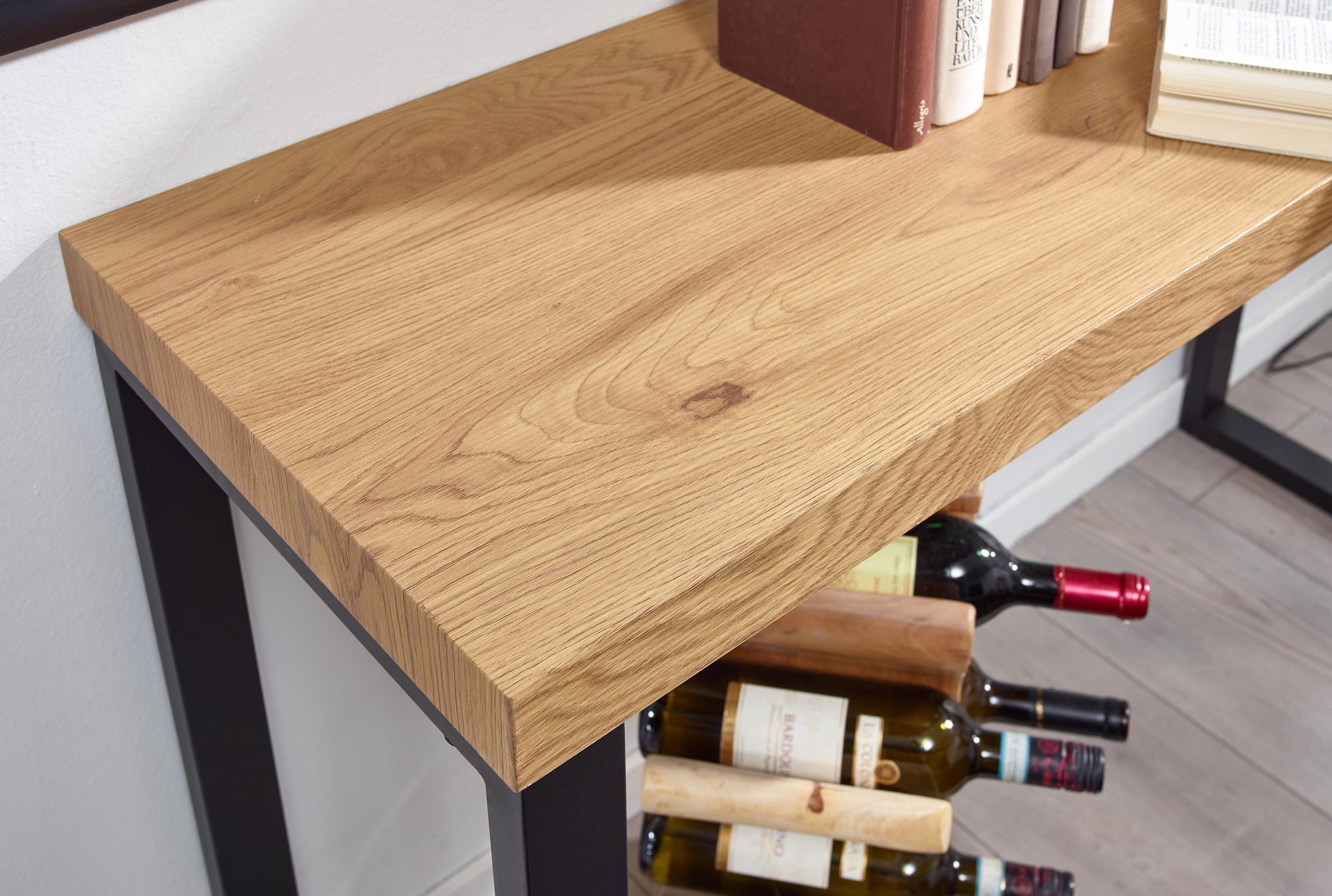 Konsolentisch FineBuy Anrichte 120x39x75,5 cm Ablagetisch Flurtisch Eiche Tisch – Ansicht 5