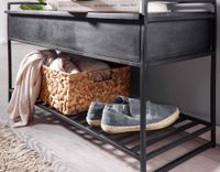 Sitzbank FineBuy Flurbank mit Stauraum 90x52x38 cm Massivholz Bank Flur Truhe – Ansicht 5