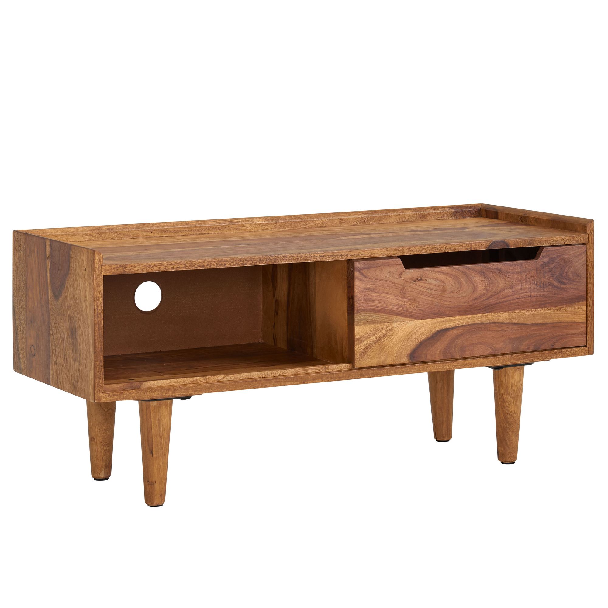 TV Schrank FineBuy Lowboard 95x44x34 cm Holz Fernsehkommode Fernsehschrank – Ansicht 6