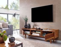 TV Schrank FineBuy Lowboard 145x43x35 cm Holz Fernsehkommode Fernsehschrank – Ansicht 2