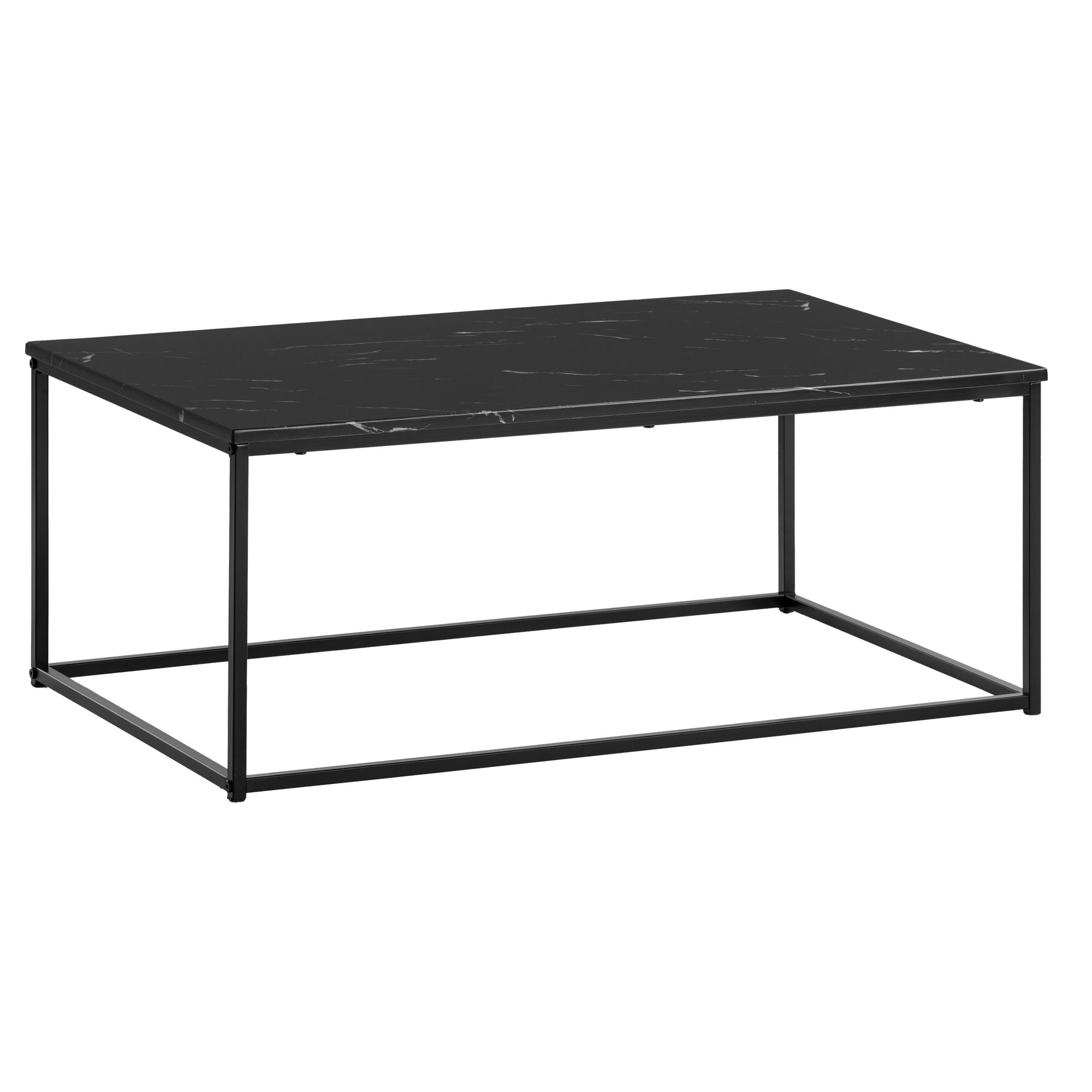 FineBuy Couchtisch 100cm rechteckig mit Marmor Optik Metallgestell – Moderner Wohnzimmertisch - Design Sofatisch für Wohnzimmer eckig | Farbe: Weiß FineBuy Couchtisch 100cm rechteckig mit Marmor Optik Metallgestell – Moderner Wohnzimmertisch - Design Sofatisch für Wohnzimmer eckig | Farbe: Weiß