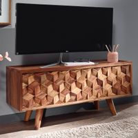 TV Schrank FineBuy Lowboard 92x44x35 cm Holz Fernsehkommode Fernsehschrank – Ansicht 1