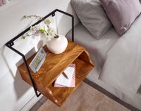 Nachtkonsole Wandmontage Massiv Ablage schwebender Nachttisch Wandboard Stauraum – Ansicht 4