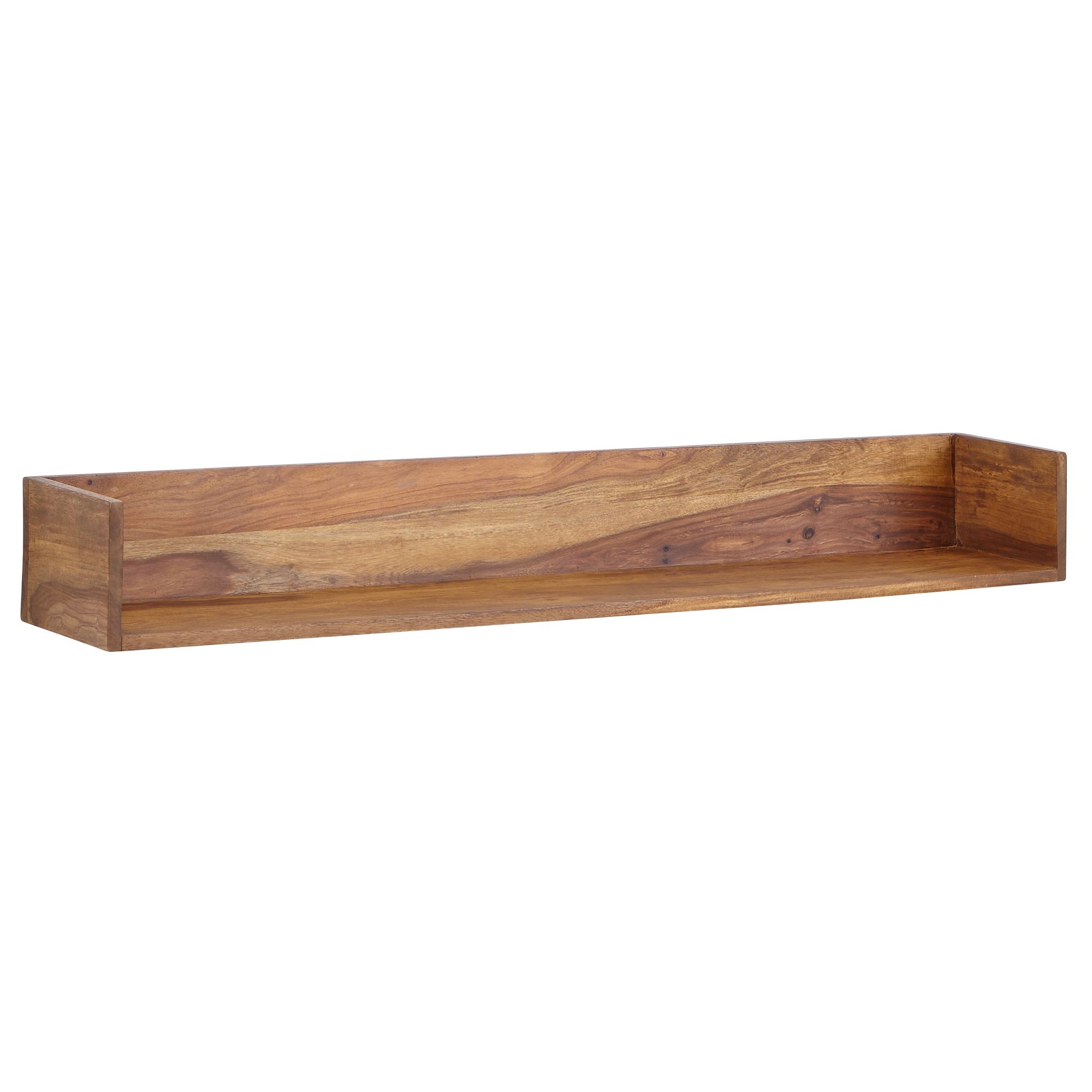 Wandregal FineBuy Hängeregal Holz Massiv 120x15x20 cm Regal Groß Schwebend – Ansicht 6