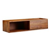 TV-Board Kommode 110cm hängend Sheesham Massivholz TV Lowboard mit 1 Schublade – Ansicht 6