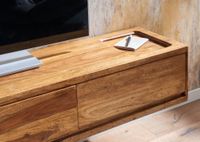 TV-Board Kommode 160cm hängend Sheesham Massivholz TV Lowboard mit 3 Schubladen – Ansicht 7