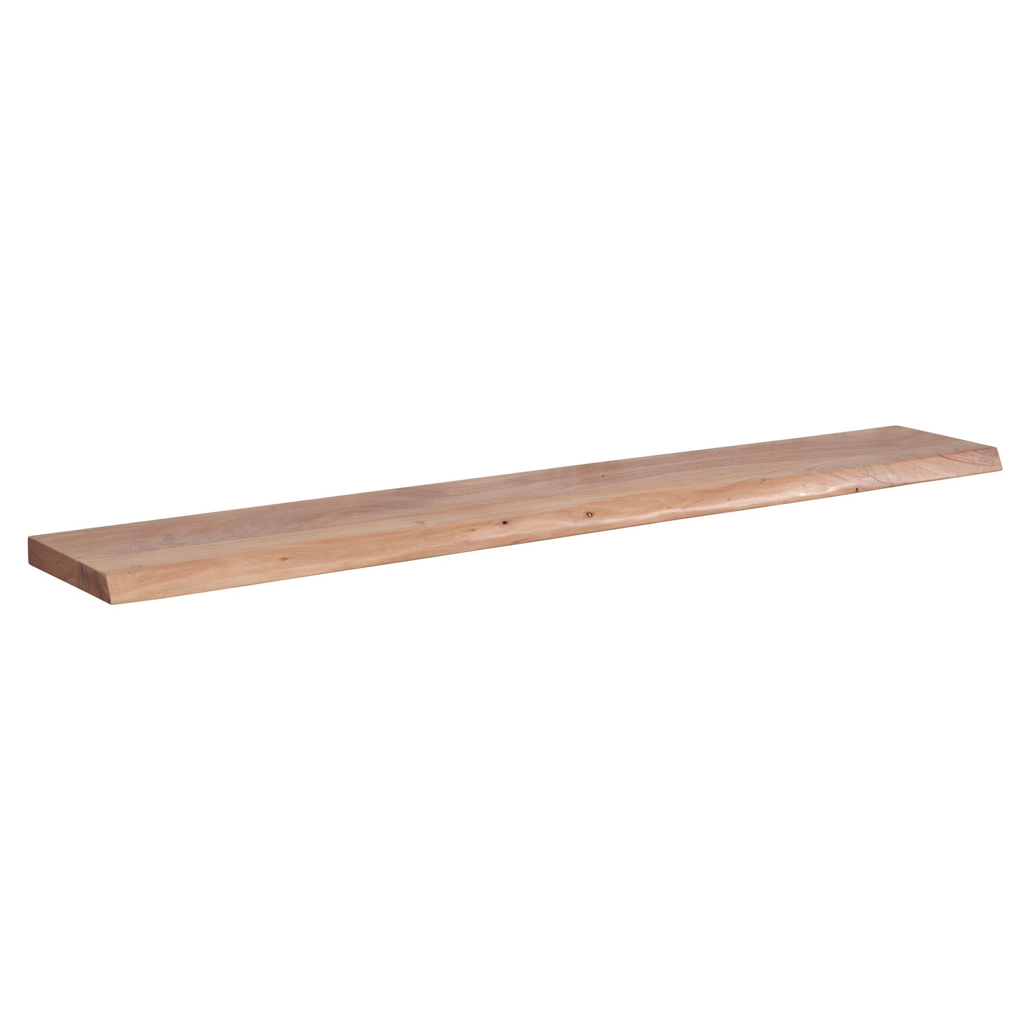 Wandregal FineBuy Baumkante Akazie Holz Schweberegal Regal Massiv Hängeregal – Ansicht 6