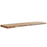 Wandregal FineBuy Baumkante Akazie Holz Schweberegal Regal Massiv Hängeregal – Ansicht 6