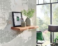 Wandregal FineBuy Baumkante Akazie Holz Schweberegal Regal Massiv Hängeregal – Ansicht 2