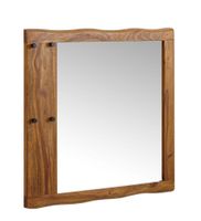 Wandspiegel FineBuy Flurspiegel Holz Massiv 80x80x3 cm Spiegel Flur Diele Groß – Ansicht 7