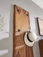 Garderoben Set FineBuy Holz Massiv Wandgarderobe Kommode Flurgarderobe Spiegel – Ansicht 7
