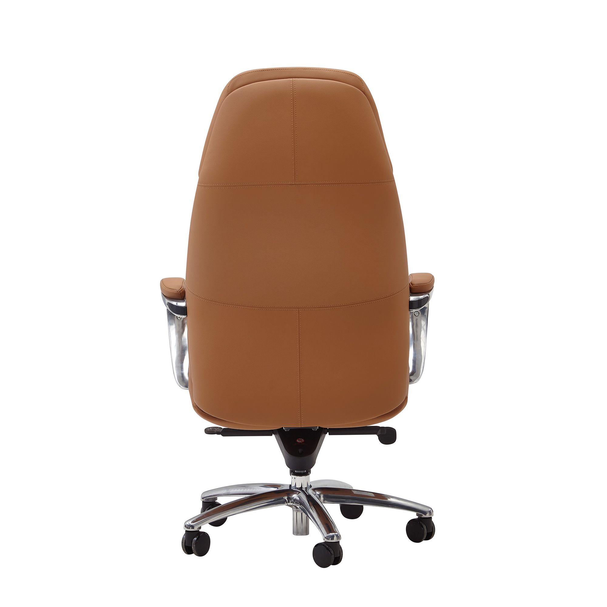 Bürostuhl FineBuy Chefsessel Echtleder Caramel Ergonomisch XXL Drehstuhl 120 kg – Ansicht 4