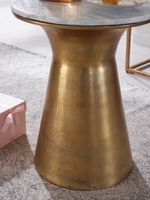 Beistelltisch FineBuy Echter Marmor Sofatisch Ø 35 cm Tisch Wohnzimmertisch Rund – Ansicht 5